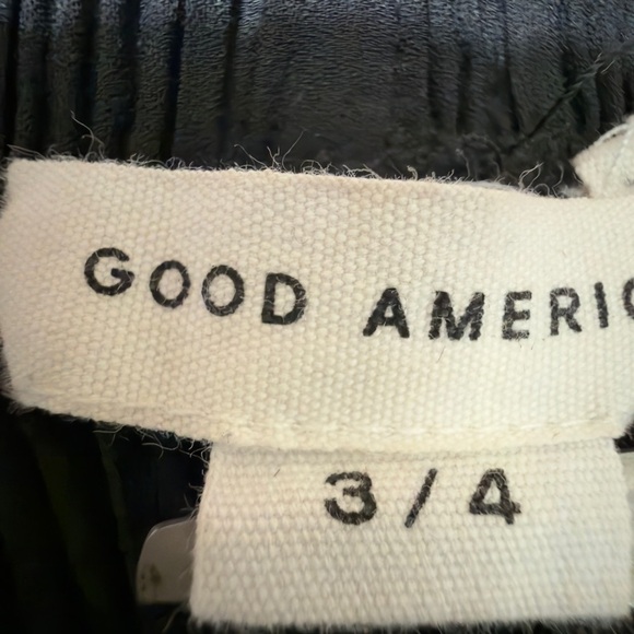 Good American Plisse Wide Leg Trousers Women’s Size 3/4 - Picture 9 of 13